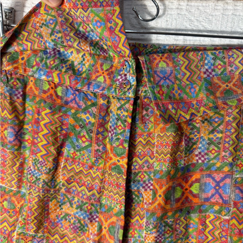 Women's Multicolor Patterned Maxi Skirt - Picture 8 of 13